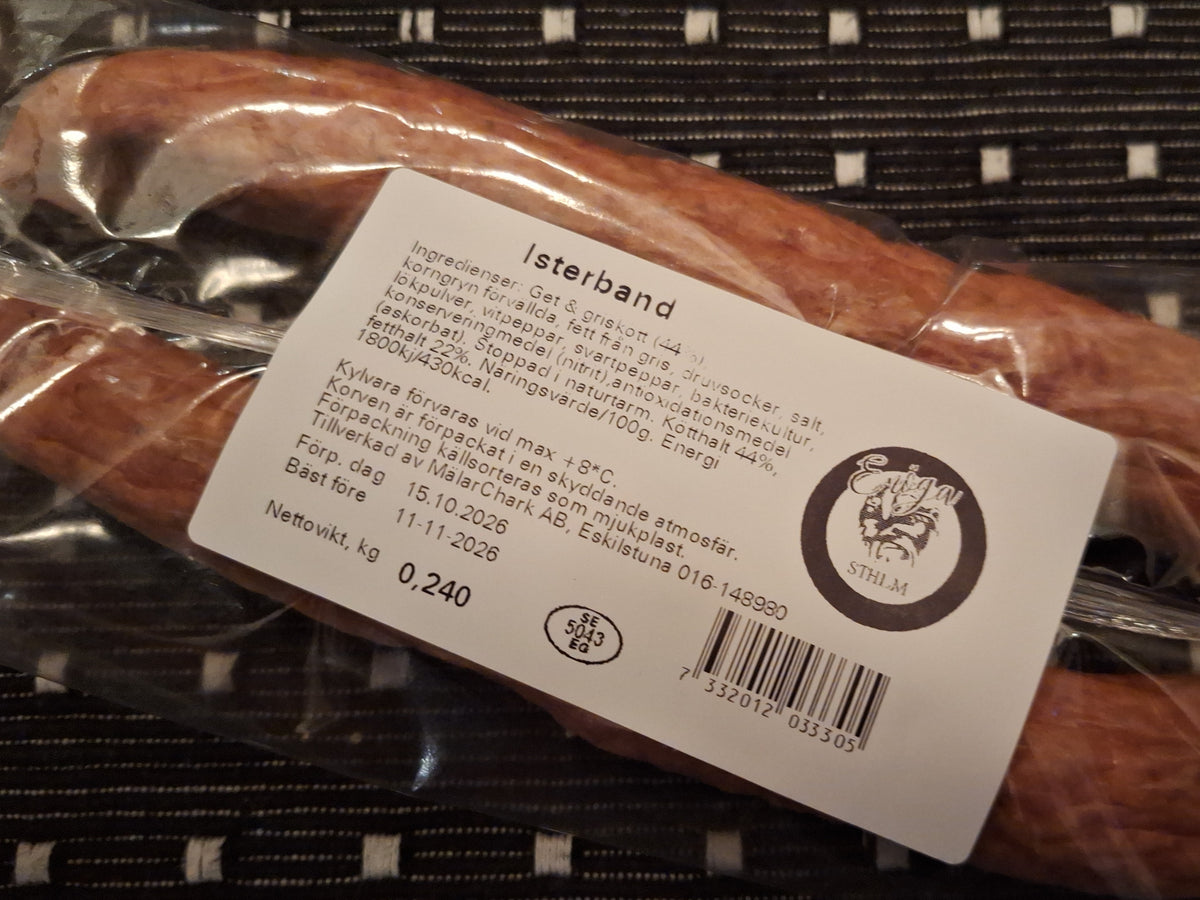 Killingkött och isterband leverans 7-8 november