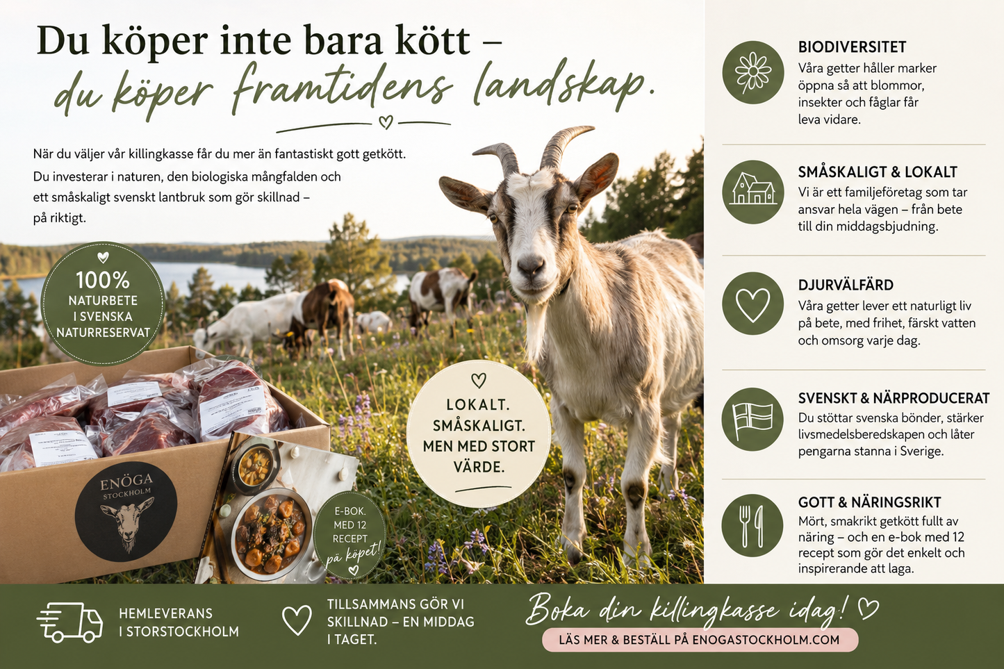 Enögas Killingkasse 5 kg+E boken med 12 recept LEV SEP-OKT 2026