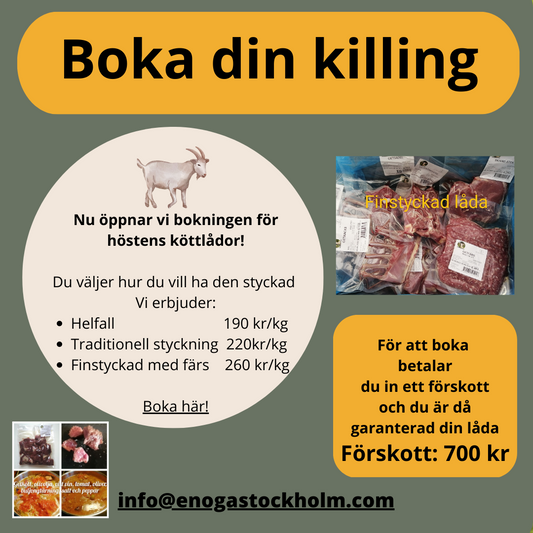 Förskott Köttlåda Killing - Enöga Stockholm