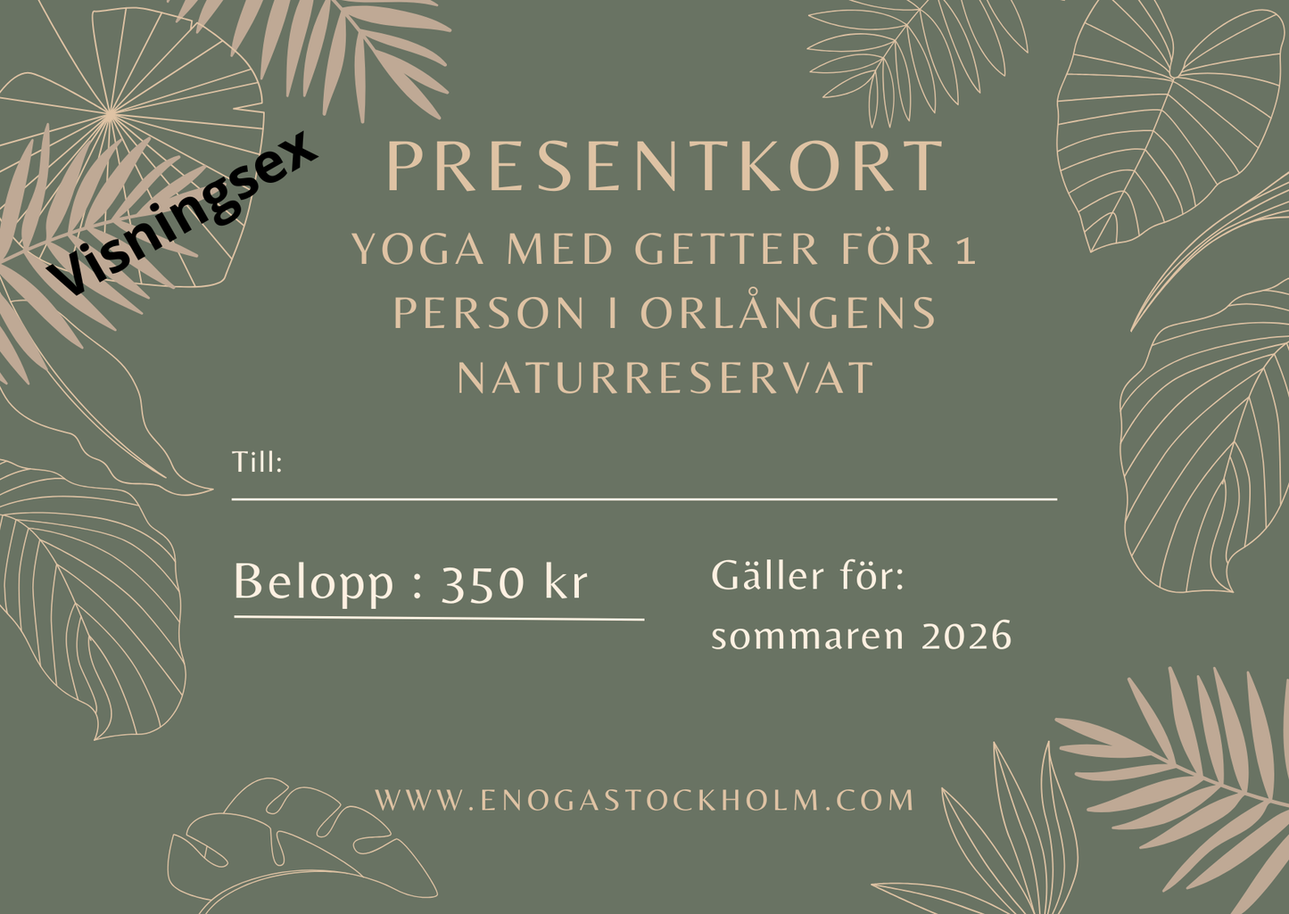 Presentkort Yoga med killingar 1 person