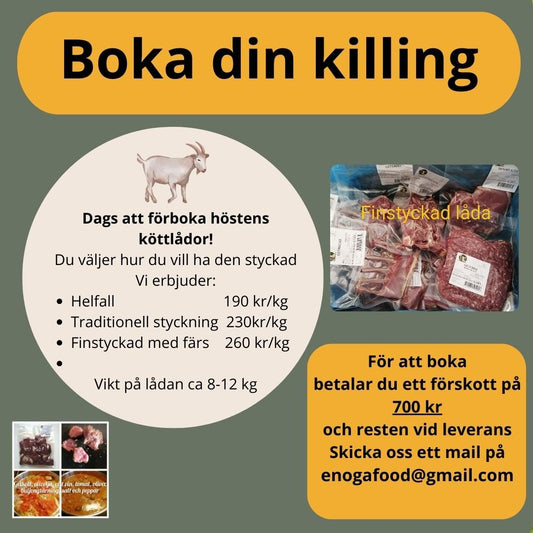 Förskott Köttlåda Killing - Enöga Stockholm